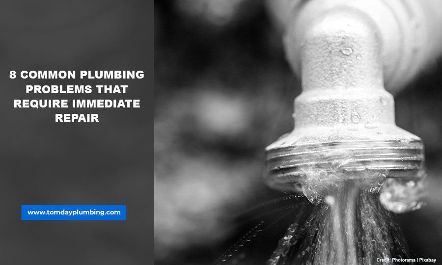 8 Common Plumbing Problems that Require Immediate Repair
